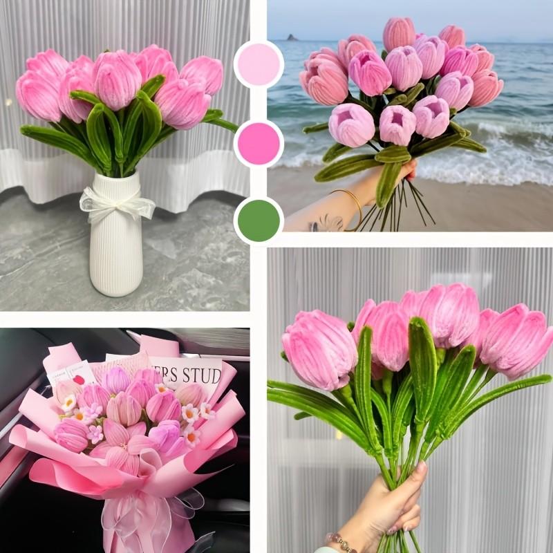 310-Piece Moss Root Floral Arrangement Set, Includes Colored Moss Roots, and Moss Strips, Flower Art Tape, DIY Tools Kit