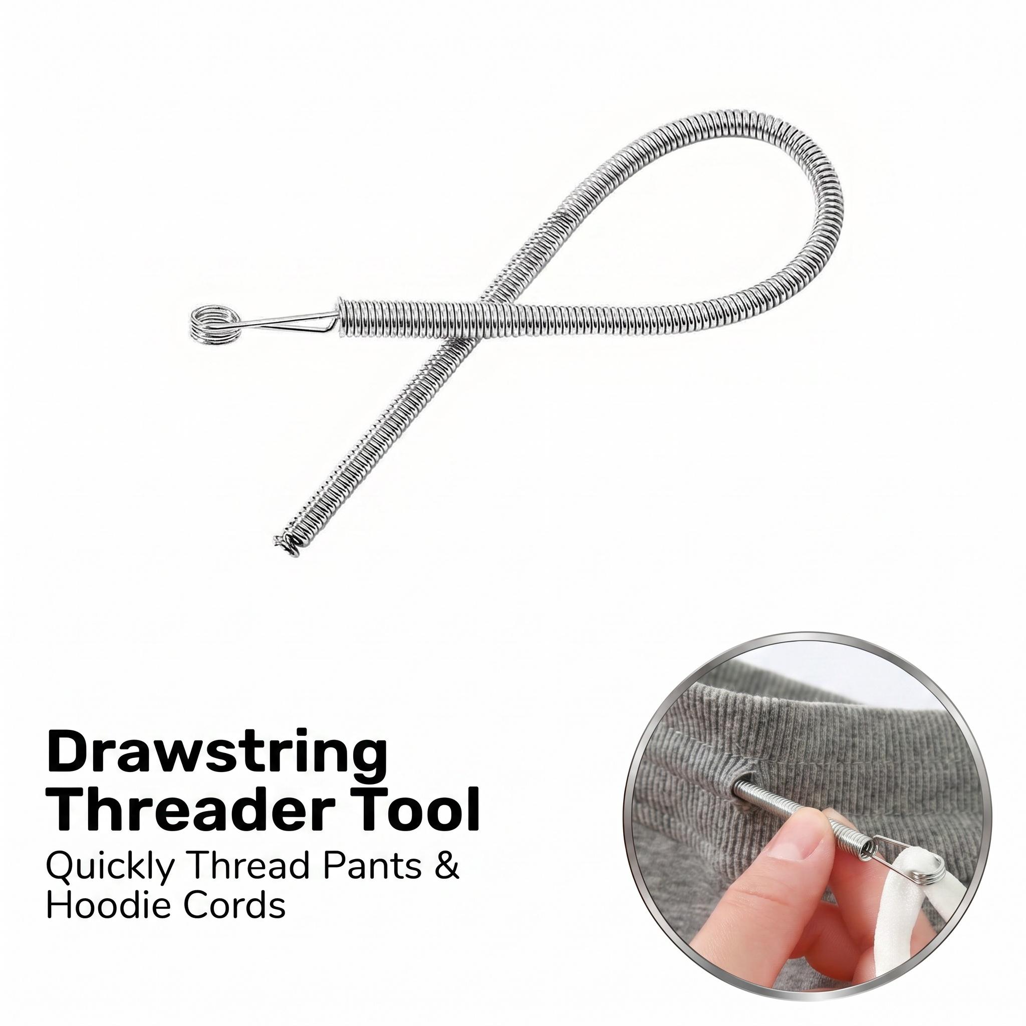 Efficient Threading Tool for Easy Sewing, Versatile Spring-Loaded Needle Threader for Home Use, Multi-Purpose Tool for Elastic Waistbands and Cords, Sewing Tools and Craft Supplies, Sewing Accessories, Sewing Products -YY0