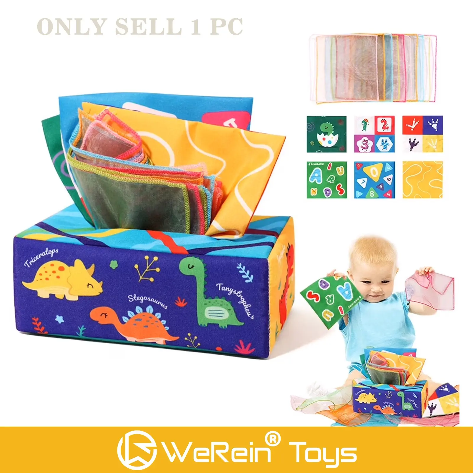 Tear Paper Box Toy, Baby Finger Flexibility Training Set, Unisex Lollipop Paper Box Toy, Fun and Soothing, Multi Activity Playset, Sensory Activity Board, Preschool Learning Tool