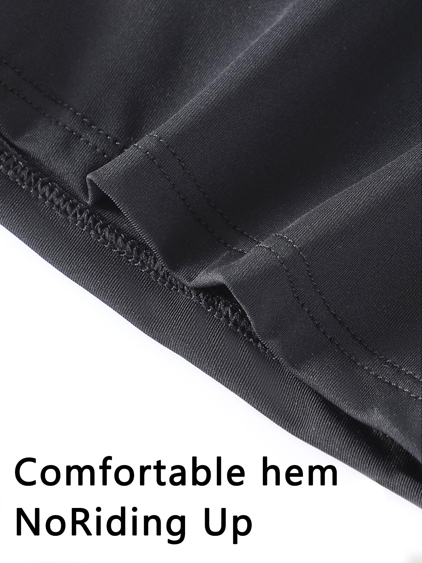 Men's Boxer Briefs Multipack, Solid Black Boxers, All-Day Comfort Breathable Underwear for Men,Solid Black Basic Boxer Briefs