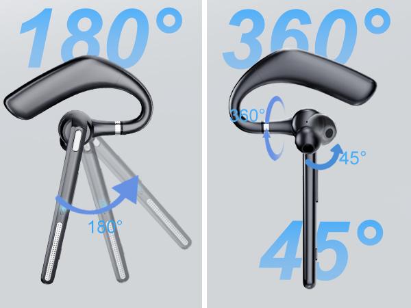 ONE LIFE G7 Trucker Bluetooth Headset Wireless Earpiece V5.3, Noise Cancelling Mic for Clear Calls, 120H Standby, LED Display. Mute Button Handsfree for Driving Truck Drivers Office Work Cell Phones