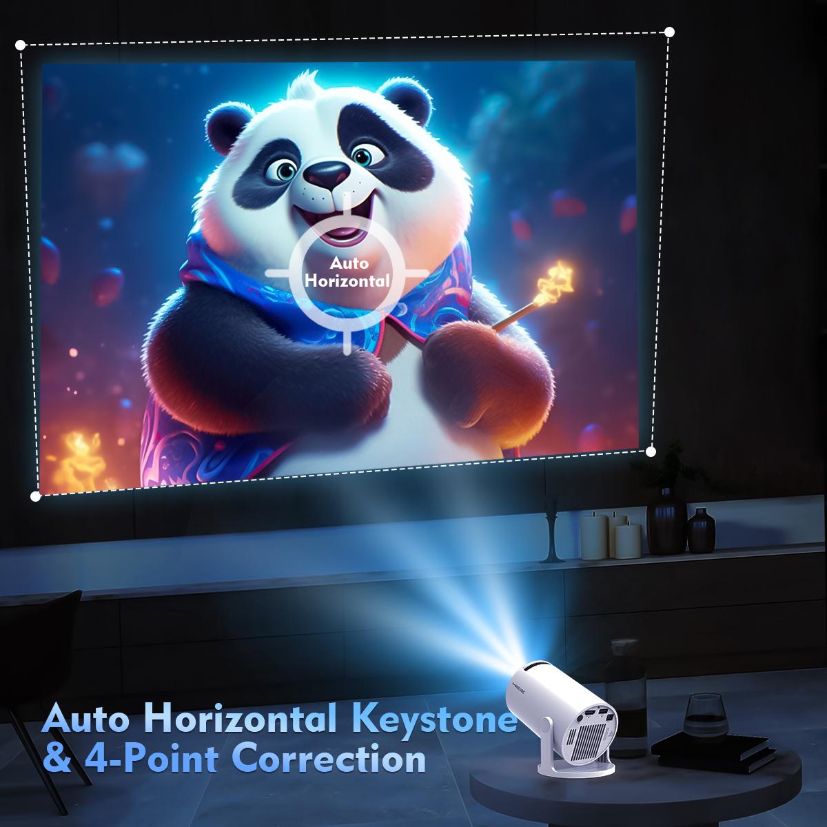 [US Warehouse] Magcubic HY300Pro Projector Upgraded 290ANSI Android14.0 8K 4K Decode Dual WiFi6 Allwinner H726 Native 1280*720P 130"screen Built-in Speaker and Appstore BT5.4 Home Theater Outdoor Portable Play Store Smart Projector