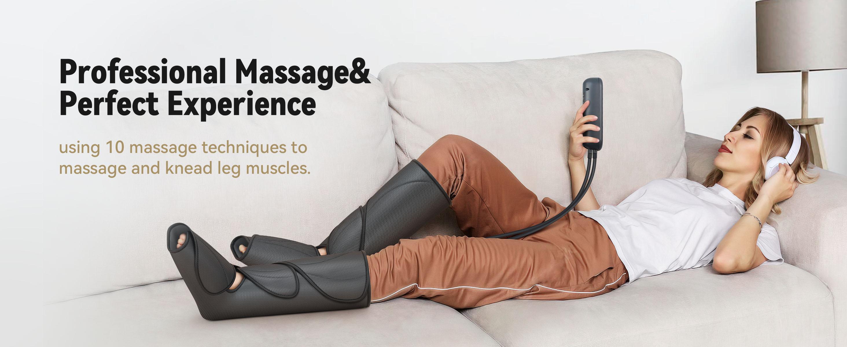 FIT KING Leg Massager with Handheld Controller For Foot and Calf Massage Relief Device Comfort feetmassager