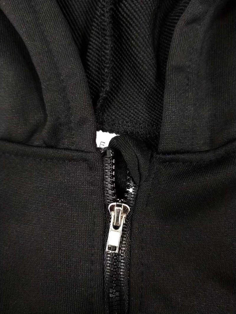 Girls Kpop Demon Hunters Cartoon Print Graphic Print Hoodie, Casual Fitted Jacket for Toddler Girls, Fall & Winter Zipper Sweatshirt