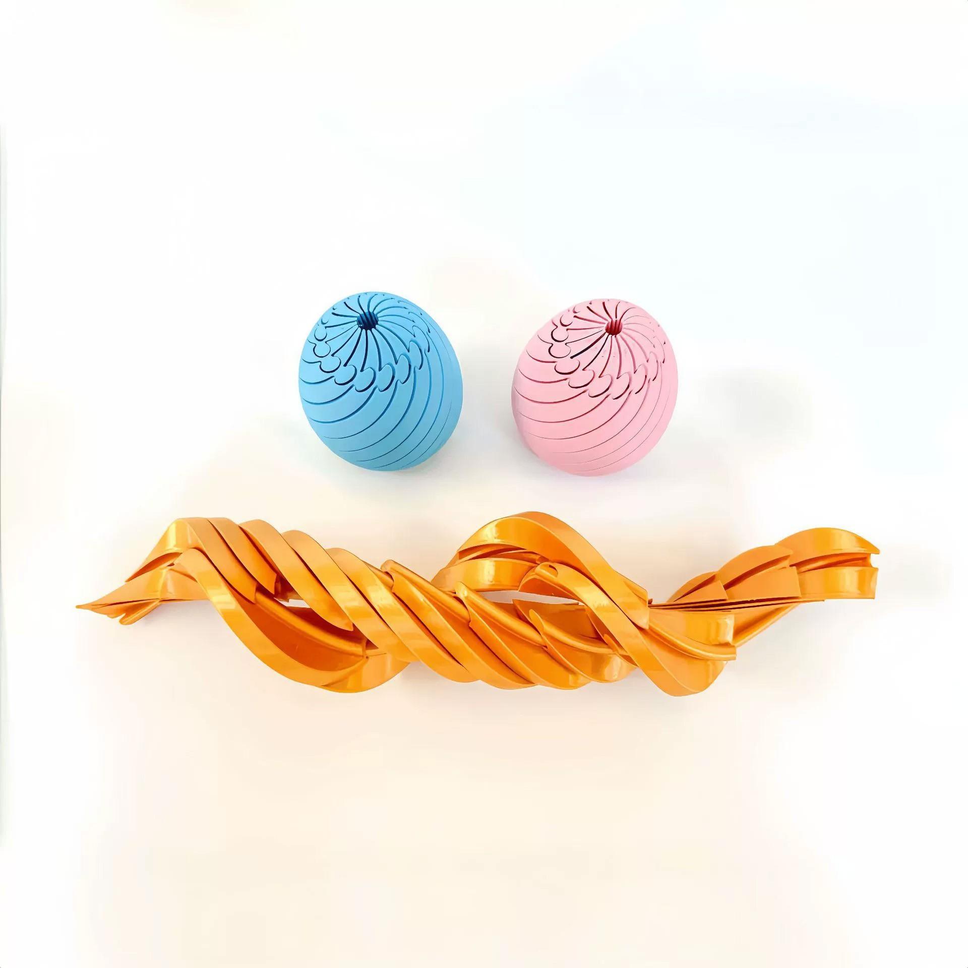 3D Printed Gear Ball Spin Ball Stress Relief Toy, Easter Egg Relaxation Gift for Kids & Adults, Perfect Easter Present