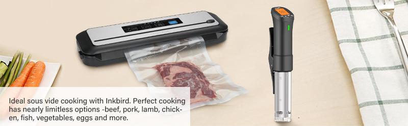 Inkbird Low Temperature Cooking Machine, WIFI Immersion cycler, Suitable for Low Temperature Cooking of Meat and Vegetables, Ultra Silent and Fast Heating, Comes with APP Recipe Timer Alarm Clock, kitchen utensils-TikTokShopBlackFriday