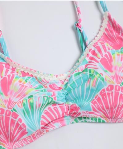 Women's Bikini Set, Adjustable Thin Strap Design, Lightweight & Breathable Fabric, Perfect for Spring Summer Wear, Leaf Print Bikini