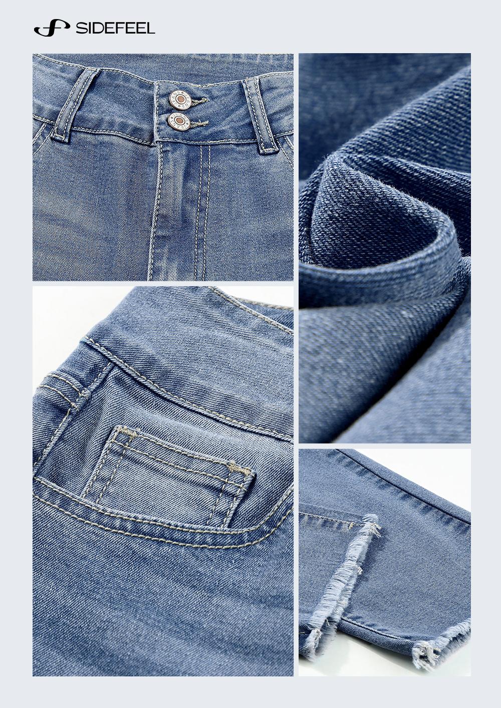 Sidefeel Women's High Waisted Jeans Strechy Raw Hem Straight Leg Zimbaplatinum Ankle Denim Pants with Pockets TikTokShopBlackFriday Sidefeel Women's High Waisted Jeans Strechy Raw Hem Straight Leg Zimbaplatinum Ankle Denim Pants with Pockets TikTokShopBlackFriday