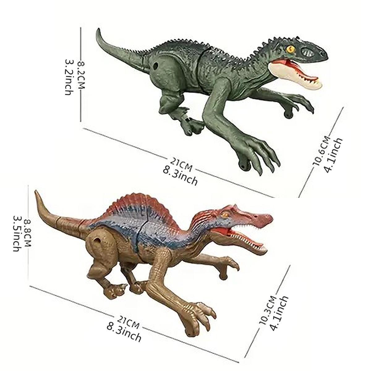 Remote Control Dinosaur Toy, 2.4G Five Way Simulation Electric Sound & Light Chicken Crown Dragon Model Gift