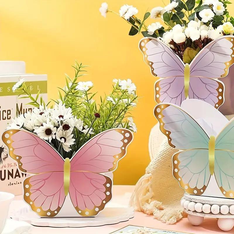12pcs Butterfly Gift Boxes Set, Wedding Table Decor, Party Centerpieces, Birthday Gifts, Tea Party Decor, Valentine's Day, Mother's Day