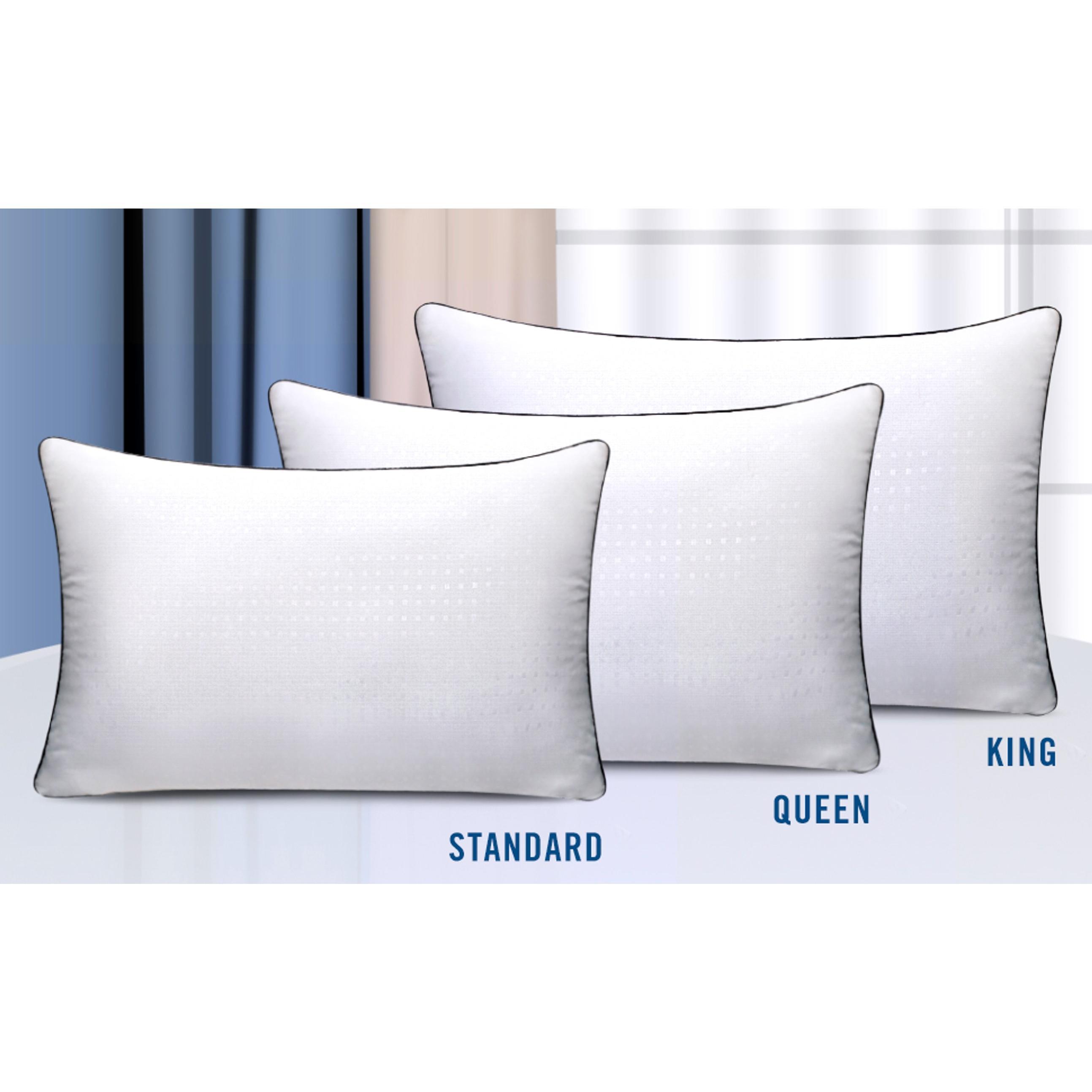 Standard Size Bed Pillows for Sleeping 4 Pack,Luxury Hotel Pillows,Comfortable and Supportive,Machine Washable,Suitable for Stomach,Back and Side Sleepers.
