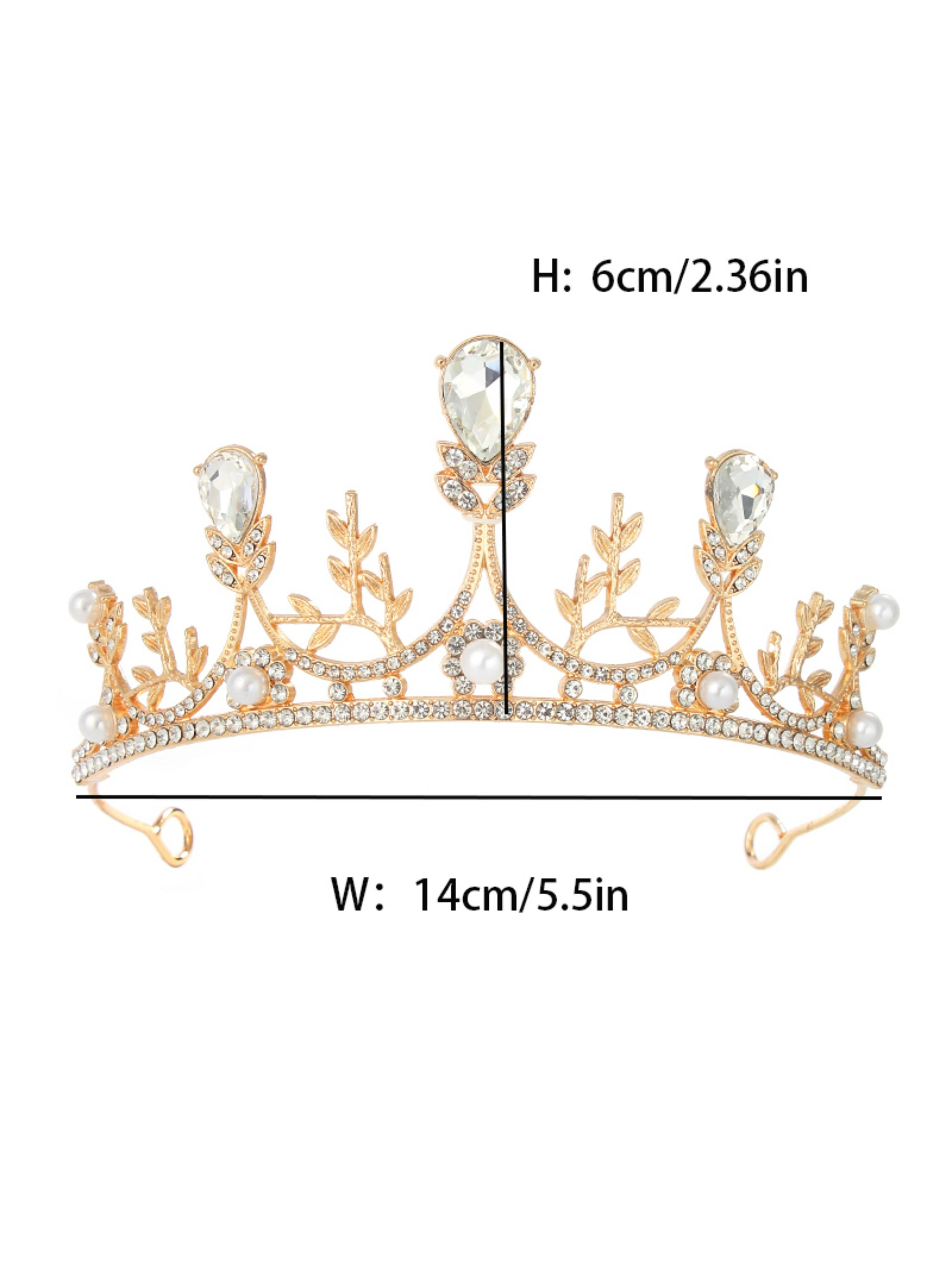 Shining Rhinestone Bridal Headwear Wedding Accessories Crown for Bride Special Day Gift Elegent Hair Accessory