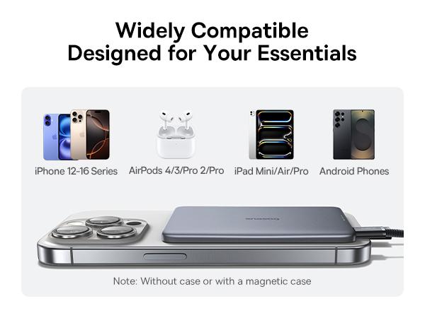 Baseus PicoGo AM41 Ultra-Slim Magnetic Power Bank 5000mAh 20W For iPhone 12/13/14/15/16/17 TikTokShopBlackFriday