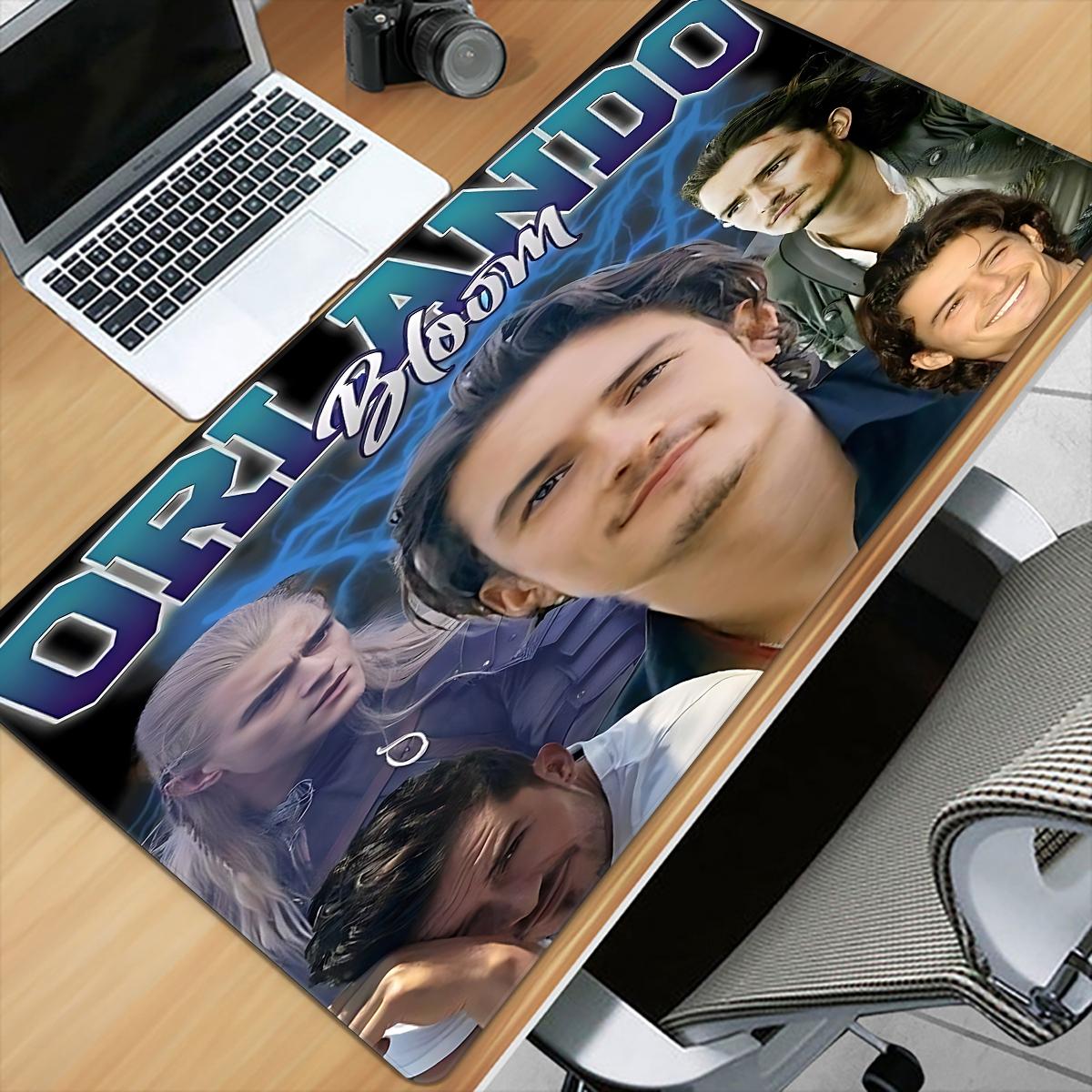 Orlando Bloom inspiration  Mouse Pad for PC, Office, Esports - Heavy Duty Desk Pad, Office Accessories, Modern Aesthetics, Durable Surface, Precise Control, Suitable for Office Workers.