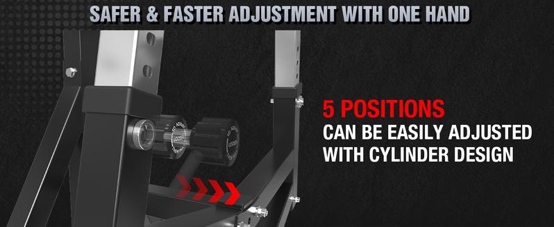 Chest Press Machine: 1250 lbs Bench Press with Independent Converging Arms, 7+5 Adjustable Incline for Upper Chest, Home Gym Equipment, Black Barbell Bar