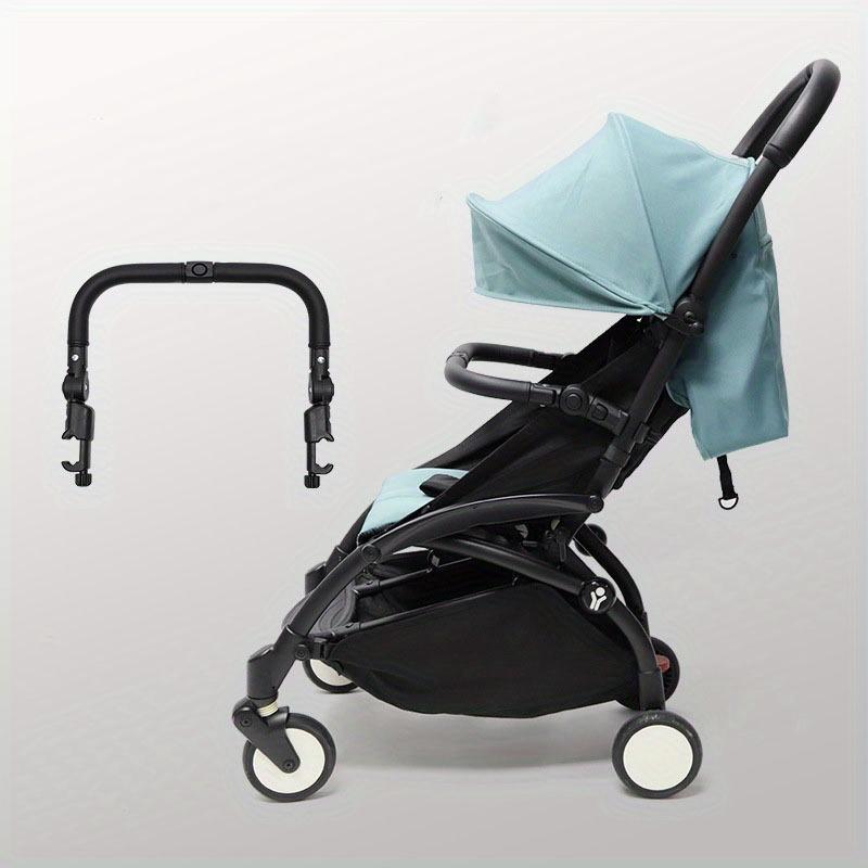 1pc Adjustable Multi-Position Stroller Handlebar with Detachable Middle Section Secure Locking Stroller Accessory