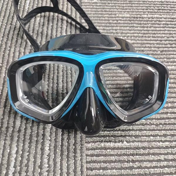 Customize Prescription Snorkel Mask, Optical Myopia Diving Goggles with Black Zipper Case