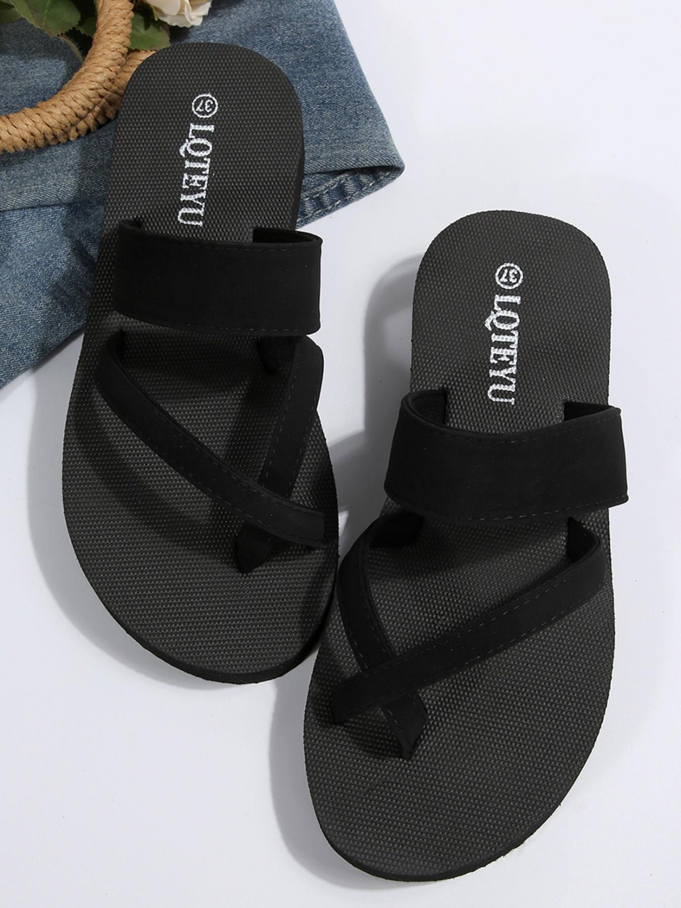 Women's High Heel Sandals, Fashionable Thick Sole Flip Flops, Summer Beach Shoes, Trendy Outdoor Footwear, New Arrival