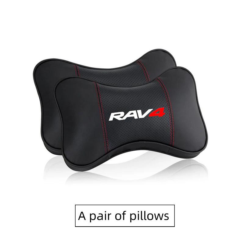 PU Leather Car Headrest Cushion, Neck Pillow Seat Cover, Seat Belt Shoulder Pads, Toyota Rav4 Gr 86 Supra Yaris Accessories