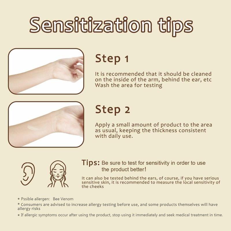 Bee Venom Cream for All Skin Types, Moisturizing Face Cream for Men and Women, Portable Skincare, Perfect Gift for Holidays