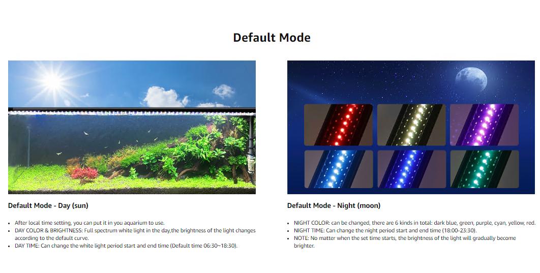 hygger Aquarium Programmable LED Light, for 12~55in Long Full Spectrum Plant Fish Tank Light with LCD Setting Display, 7 Colors, Sunrise Sunset Moon and DIY Mode, for Novices Advanced Players