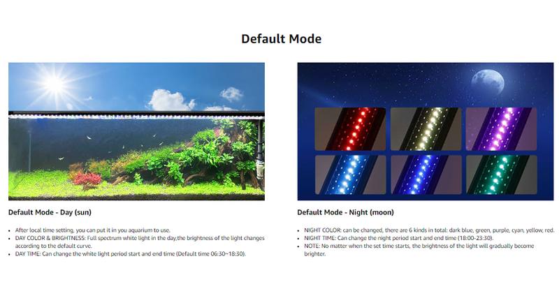 hygger Aquarium Programmable LED Light, for 12~55in Long Full Spectrum Plant Fish Tank Light with LCD Setting Display, 7 Colors, Sunrise Sunset Moon and DIY Mode, for Novices Advanced Players