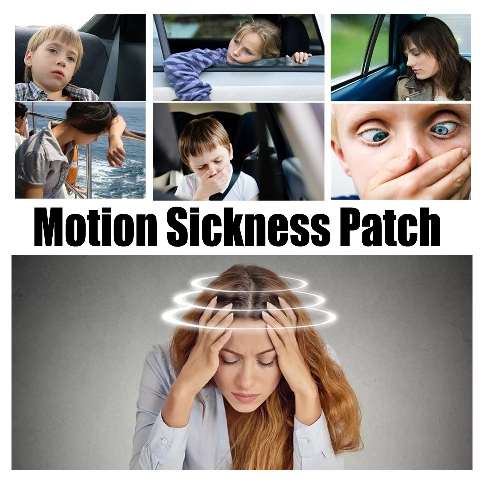 [Travel Essential] Herbal Traditional Motion Sickness Patches - Waterproof Styrax Dizziness Aid, 72h Motion Guard, Fast Relief for Car & Sea Sickness, Refreshing Behind-the-Ear Strips, Water Proof, Fast Herbal Action