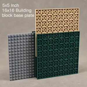 Classic Baseplate Building Board Set, 4 Pieces, 5x5 Inches, Compatible with Main Brands, Stem Building Blocks, Perfect Stem Gift for Ages 6+