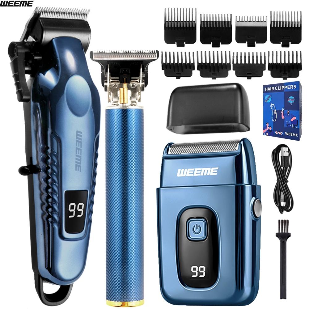 Men's Electric Shaver Set, Trimmer & Beard Grooming Kit, Home Travel Car Use, Professional Hair Removal Tools for Men