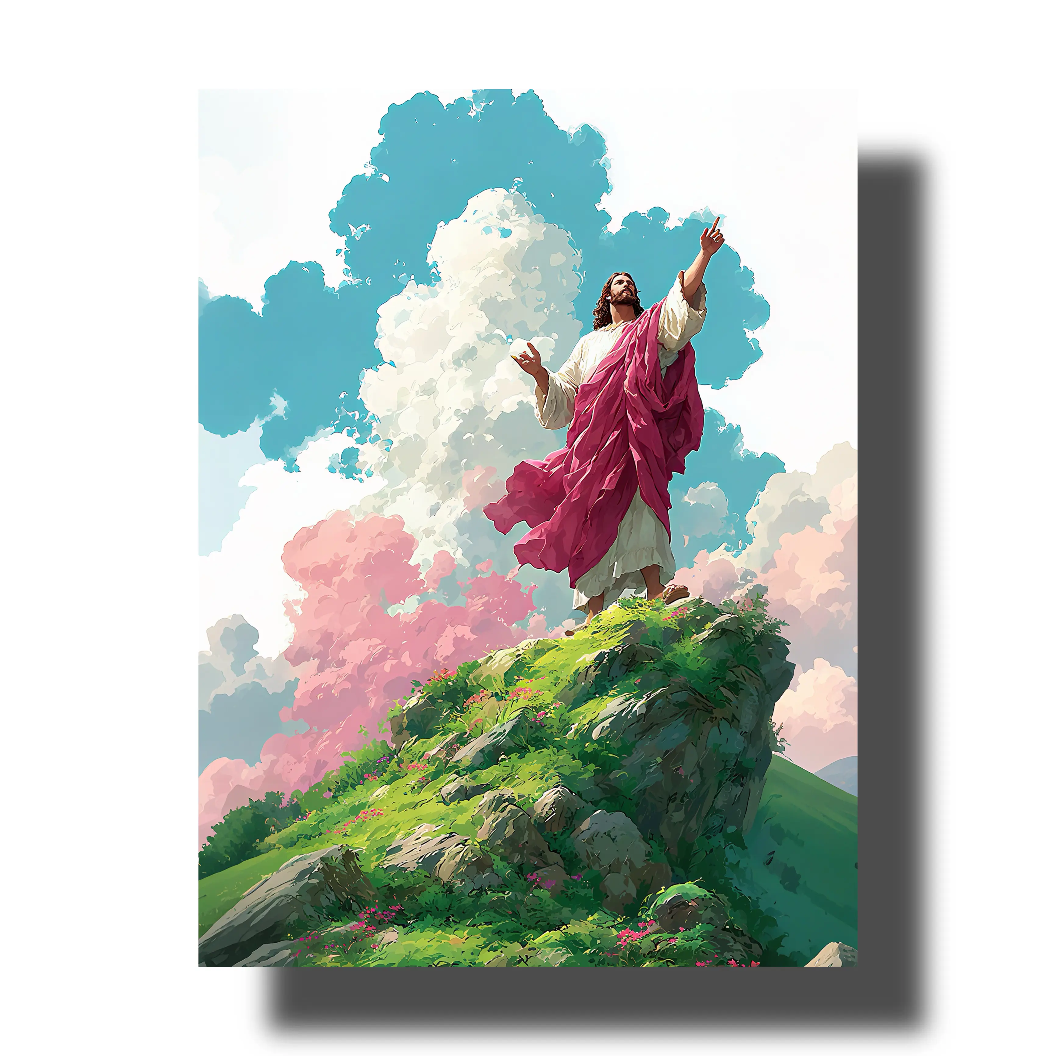 Jesus Christ Paint by Numbers Kit - Vibrant Christian DIY Painting Supplies, Angelic Scenes Bible Art for Adults, Faith-Based Wall Decor & Gift for Birthdays, Any Occasion, Meaningful Art