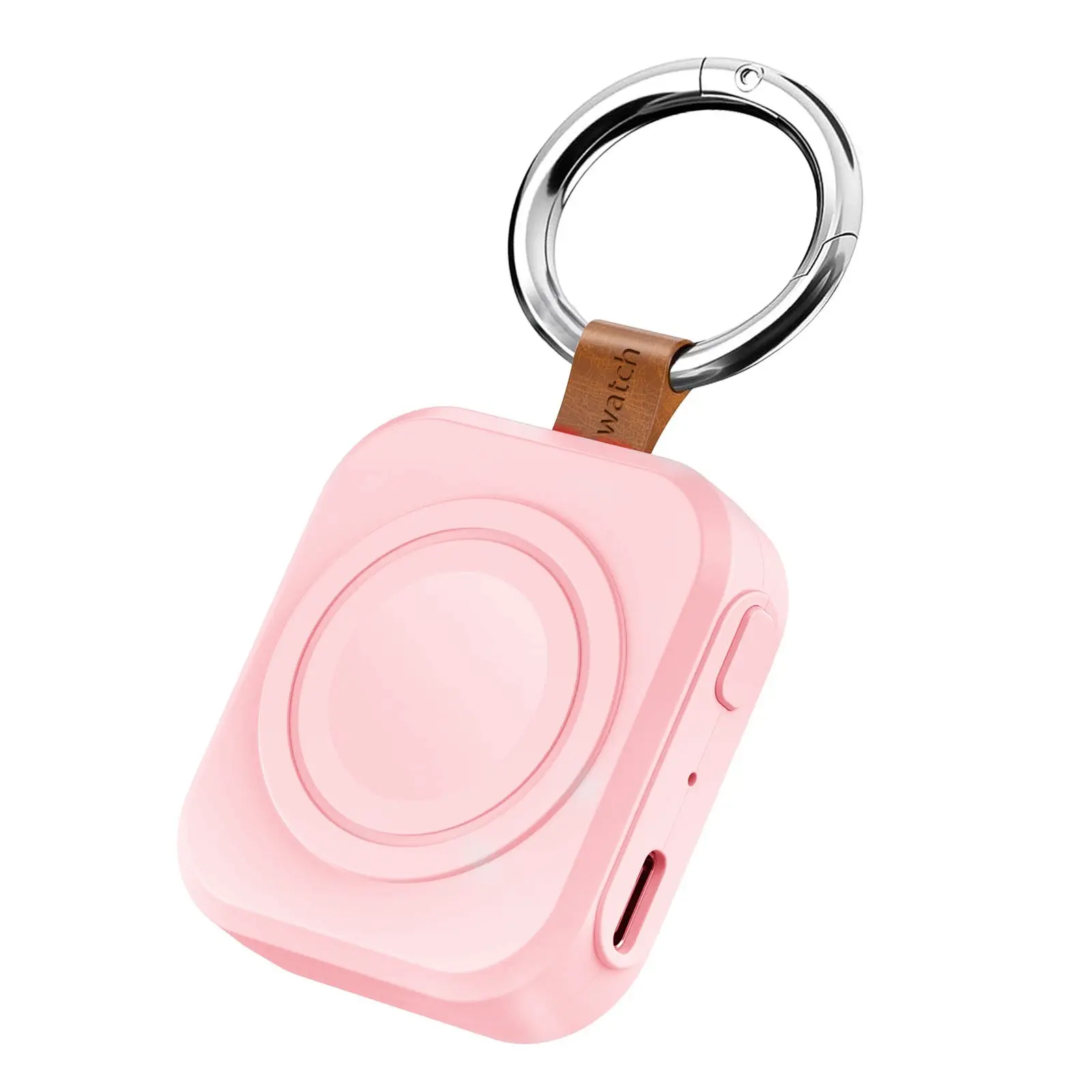 1200mAh Fast Charging Magnetic Wireless Portable Keychain Charger for Apple Watch Series, Rechargeable USB Travel Charger, Smart Watch, Smartwatch Accessories & Wearable Tech Accessories