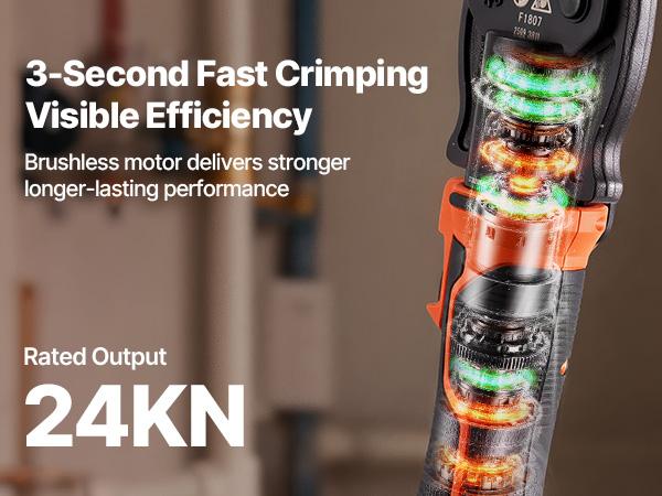 VEVOR Cordless Mini Press Tool, 18V Electric Pipe Crimping Tool for 1/2, 3/4, 1 PEX Pipe Copper Rings, PEX Press Tool Kit with 2pcs Battery, Fast Charger Carrying Case - Meet ASTM F1807 Standard