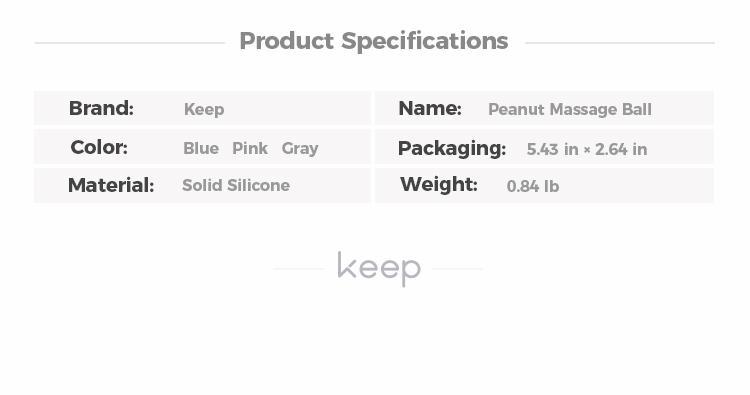 KEEP Peanut Massage Ball, Double Lacrosse Ball Massage Ball Therapy, Trigger Point Deep Tissue Exercise, Back Muscle Foam Roller for Myofascial Release, Body Care gym accessories