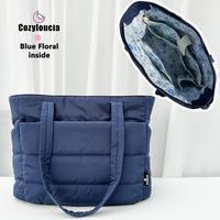 Navy Blue -Blue Floral Inside