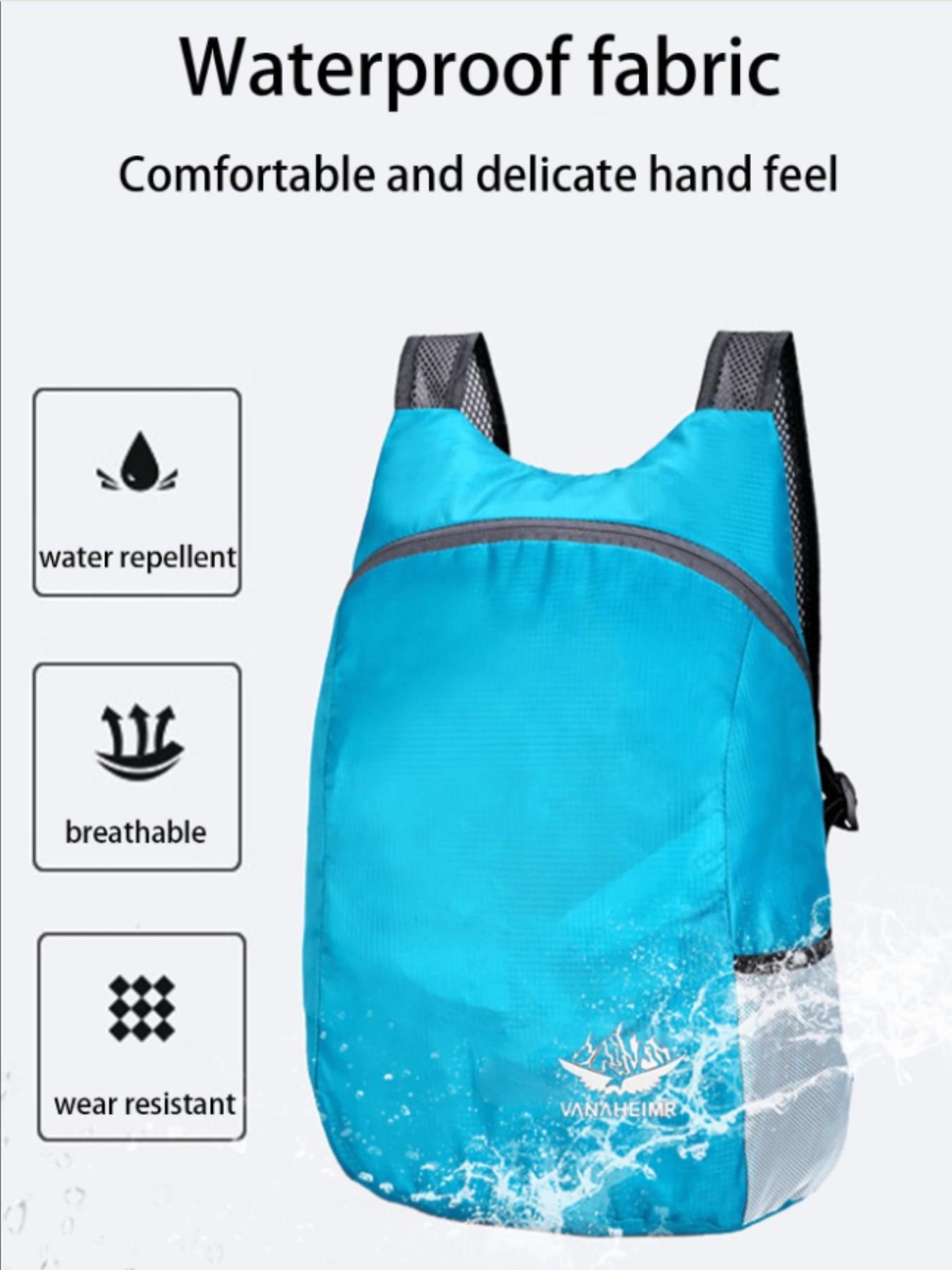 Foldable Backpack 20L Outdoor Sports Bag, Waterproof Comfortable Foldable Bag, Ultra-Light Portable Storage Bag, Camping Essential