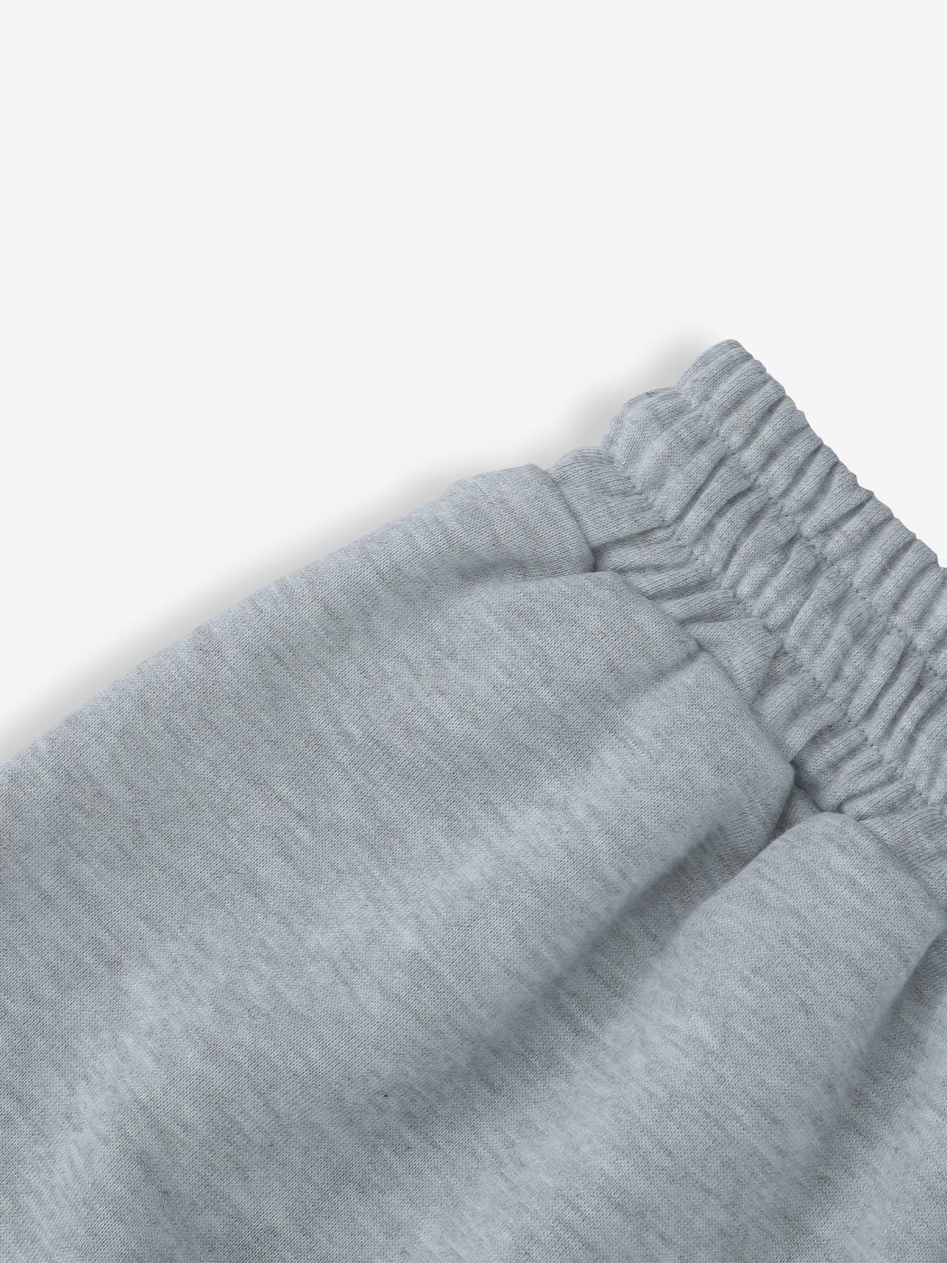 Women's Vintage Gothic Print Elastic Waist Sweat Shorts, Grey Loose Casual Athletic Shorts, Y2K Streetwear Style, Perfect For Party & Daily Outfits