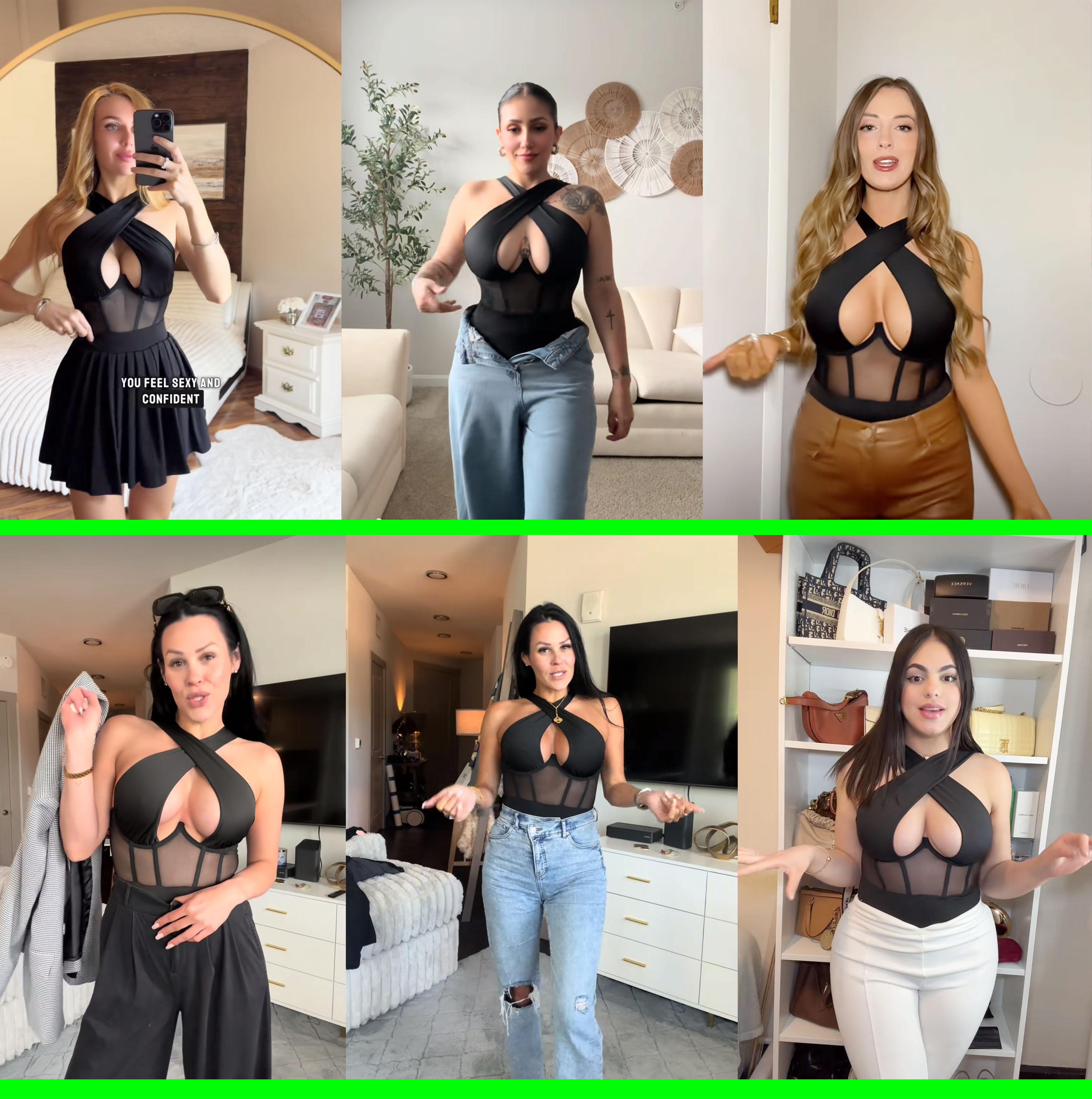 Women's Viral Bodysuit Bodysuits, Underwear Womenswear, Crossover Neckline Mesh Sleeveless Skinny, Soft Comfortable Stretchy Fabric, Party Vacation Casual Beach Fashion Item Thanksgiving Gift Christmas Gift Women's Viral Bodysuit Bodysuits, Underwear Womenswear, Crossover Neckline Mesh Sleeveless Skinny, Soft Comfortable Stretchy Fabric, Party Vacation Casual Beach Fashion Item Thanksgiving Gift Christmas Gift