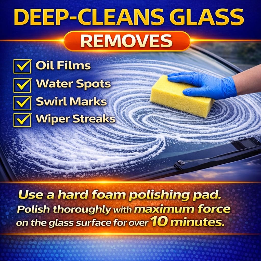 7oz (200g) 99% Cerium Oxide Glass Polishing  (3-5 ) – Removes: Oil Films, Water Spots, Swirl Marks, Wiper Streaks, Removes Fine  & Deep-Cleans Glass Surfaces.
