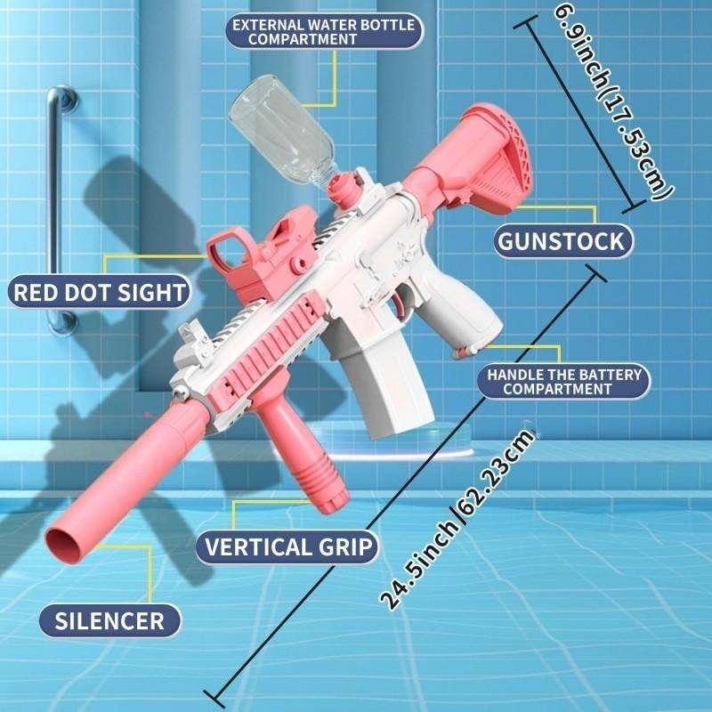 Large Rechargeable Electric Water Gun with Built in Lithium Battery, Summer Outdoor Toy for Adults & Kids, Ideal Pool & Beach Gift