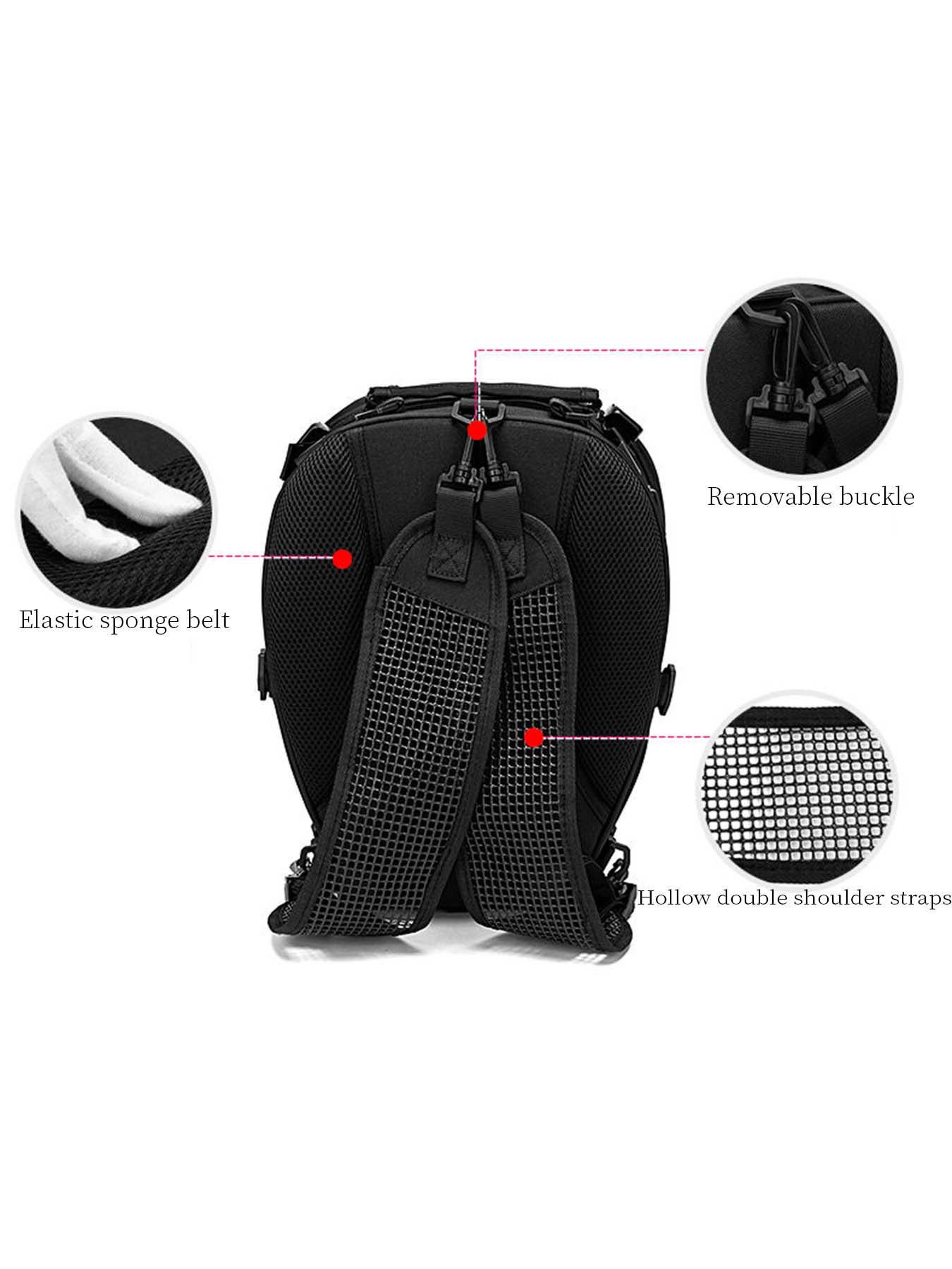 Motorcycle Back Seat Helmet Bag, Large Capacity Riding Travel Backpack, Fashionable Knight Gear, Rear Tail Pack, Dual Shoulder Bag, Motorcycle Accessory, Moto Accessories