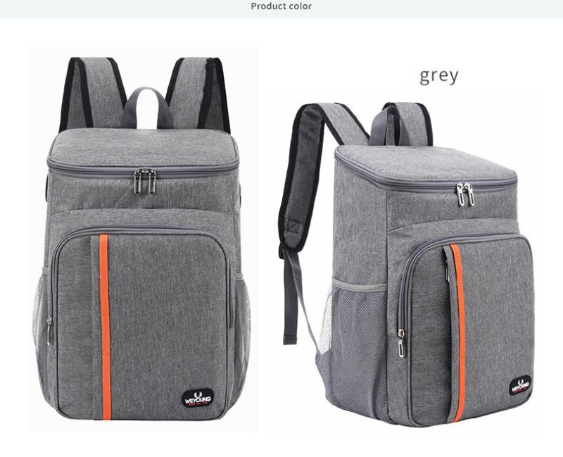 18L Portable Thermal Lunch Bag Food Box Durable Waterproof Cooler Ice Insulated Case Camping Oxford Dinner Backpacks Icebox