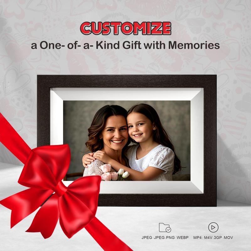 Springtok Frameo EKoio Gift box,Gift ideas,10.1 Inch WiFi Digital Picture Frame,1280 * 800IPS HD,32GB Storage,Wall Mountable,Auto-Rotate,Easy to Share Photos or Videos,Digital Photo Frame,Gift for mom,Mother's Day gift,Valentine's Day gift,Birthday gift