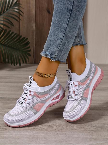 Women's New Casual Sports Shoes, Large Size Lightweight Soft Sole Sneakers, Comfortable Non-Slip Walking Shoes, Perfect for Travel & Leisure Activities, Trendy Walking Sneaker