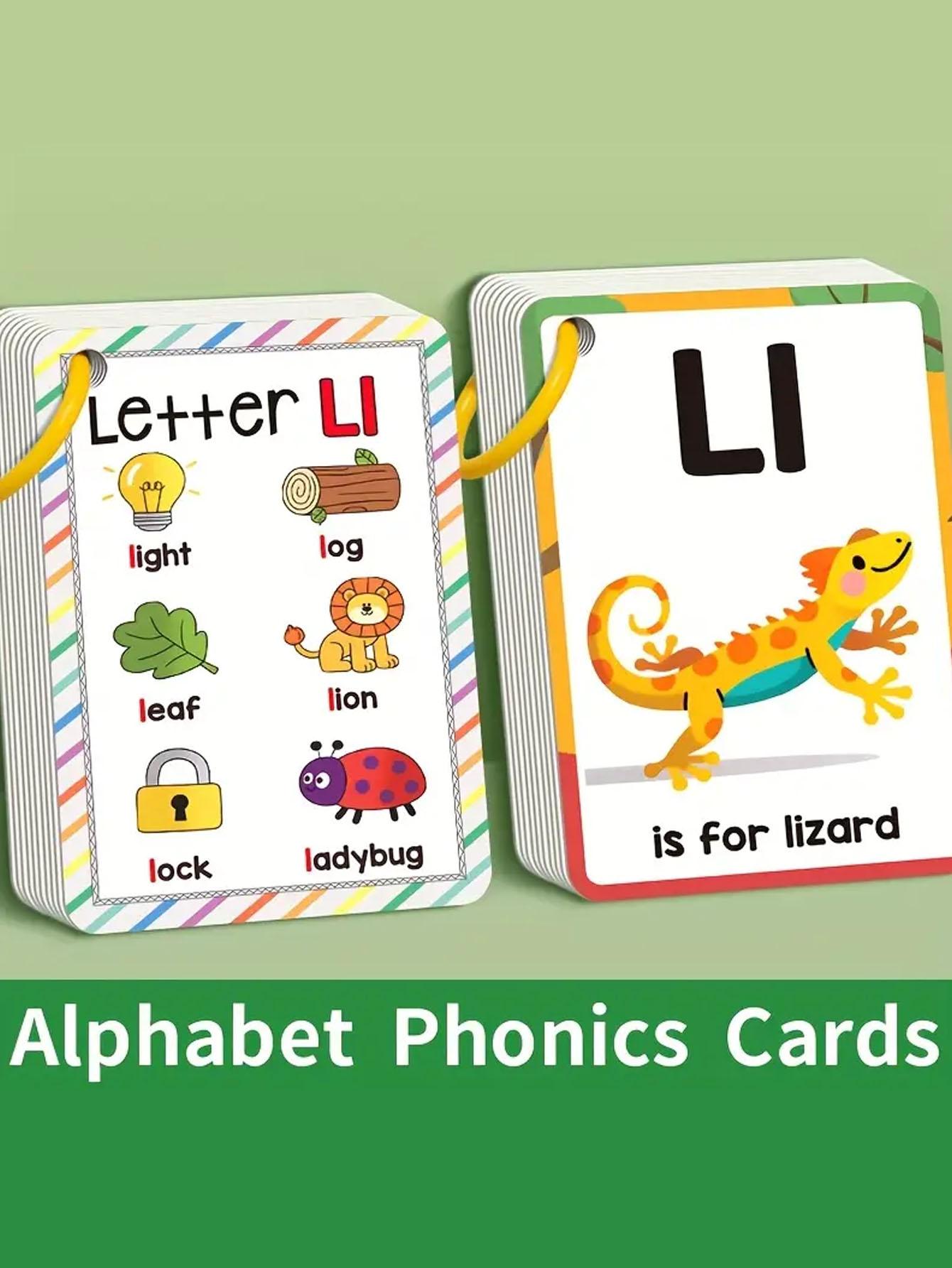 27 Mini Letter Sound Flashcards, Colorful Alphabet Cards, Vocabulary Flashcards for Teens, Educational Toy, Classroom and Home Learning, Perfect Gift