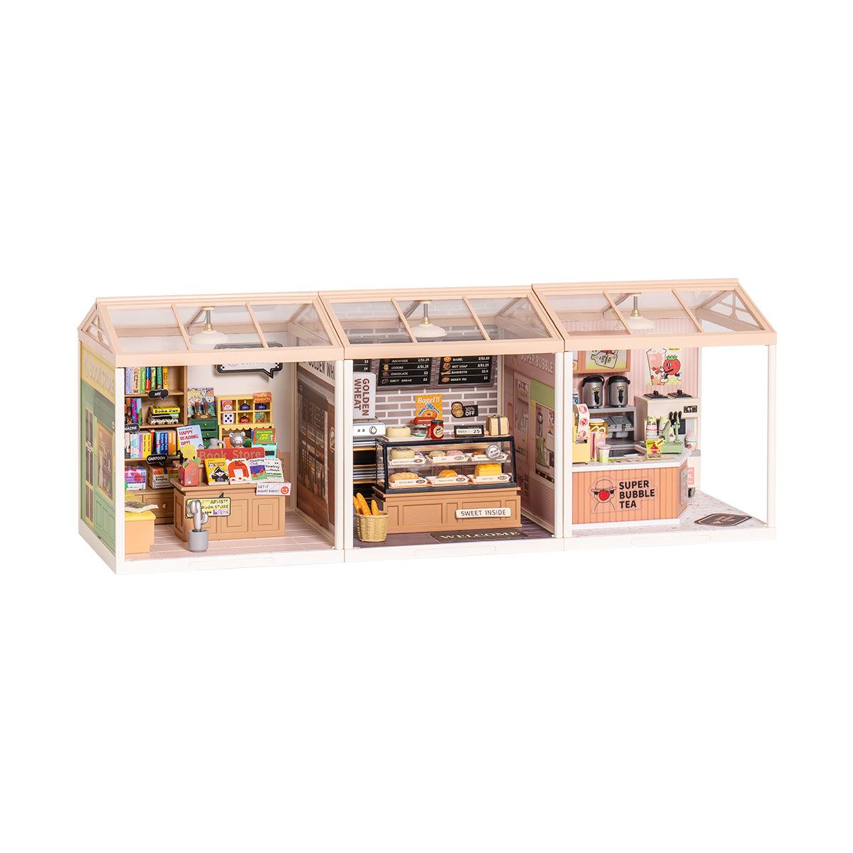 Rolife Super Creator Double Joy Bubble Tea Plastic DIY Miniature House Kit DW006