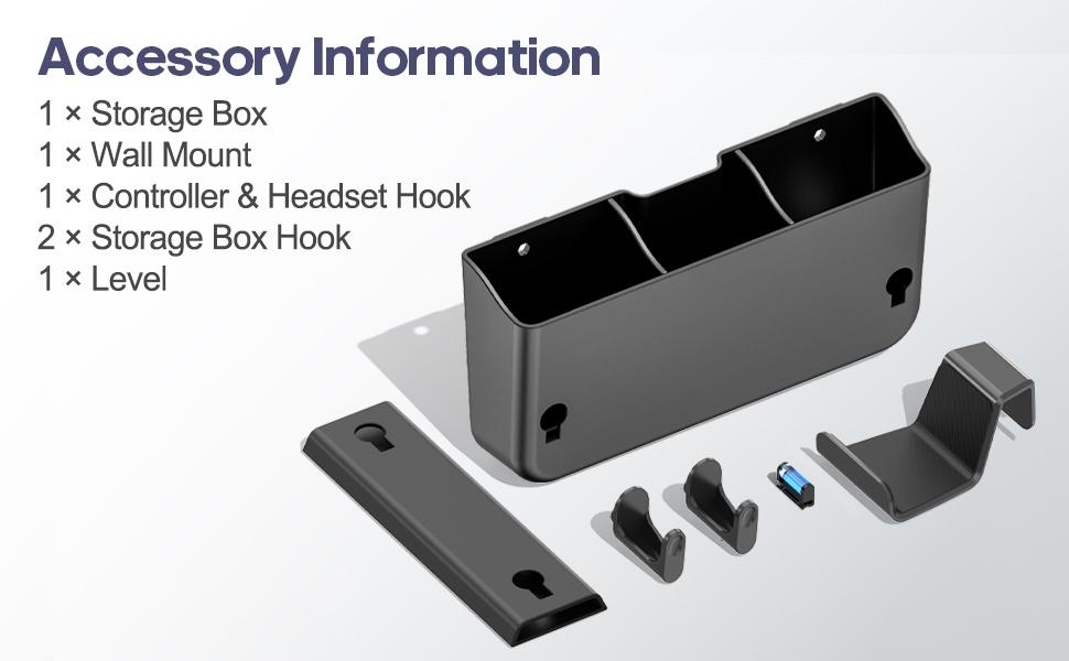 Adhesive Remote Control Holder Wall Mount with Headset Hanger, 3 in 1 Organizer TV/Fan Remote Caddy with Hook for Headphone, No Drill Controller Storage Bracket, Bed Wall Rack