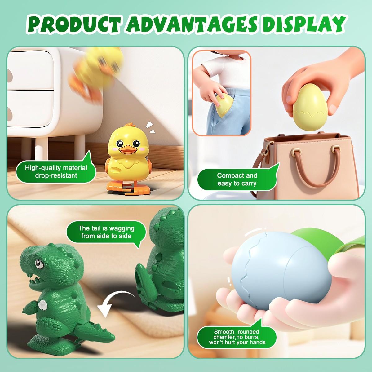 Spring Toy Egg Surprise Pet Toys, Surprise Eggs, Fun Pop-Out Interactive Duck Gift for Kids Aged 3+, Perfect Christmas Birthday Easter Present