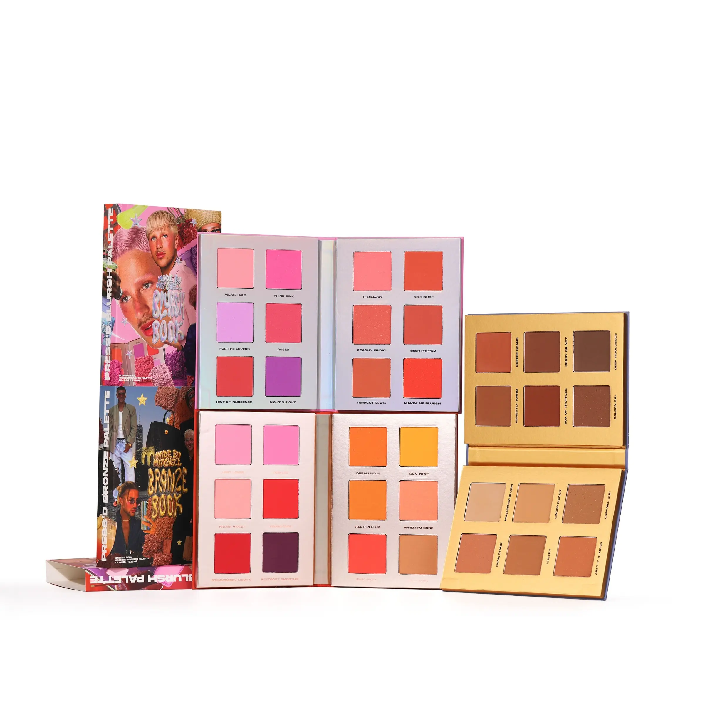 [NEW PACKAGE] BLURSH BOOKS  - BLUSH AND BRONZE PALETTES- MADE BY MITCHELL