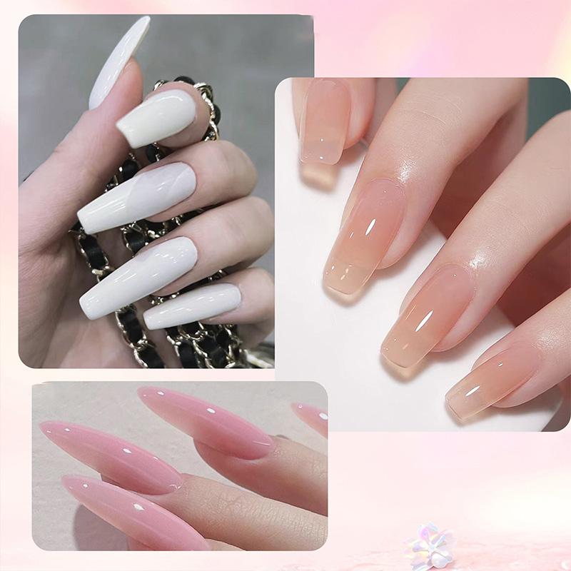 Poly Nail Extension Gel Kit Starter-3 Colors Skin Tone Nude Brown Series Builder Nail Gel All In One Kit With 6W Nail Lamp And Complete Poly Nail Art Tools For Beginner Gifts Poly Nail Extension Gel Kit Starter-3 Colors Skin Tone Nude Brown Series Builder Nail Gel All In One Kit With 6W Nail Lamp And Complete Poly Nail Art Tools For Beginner Gifts