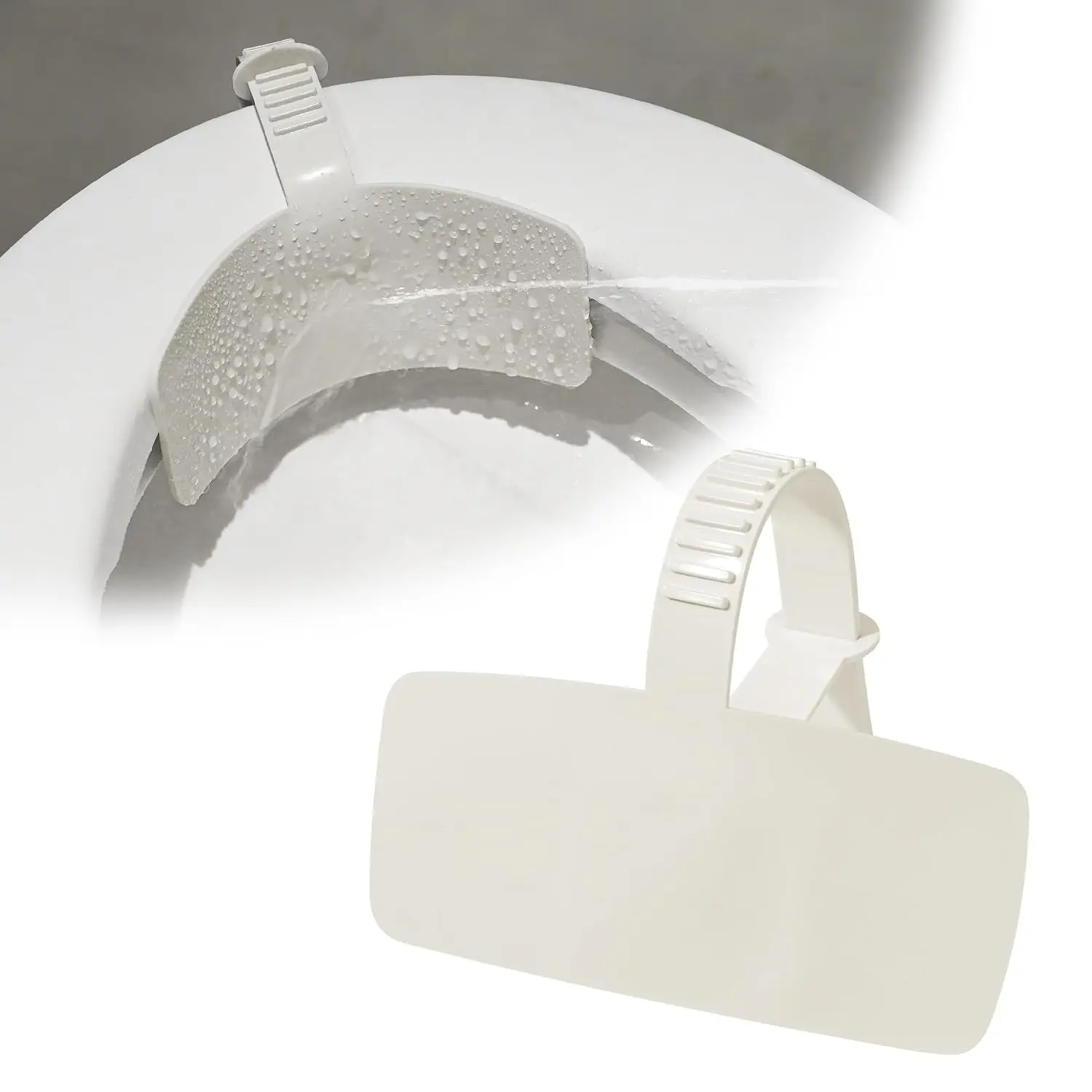 Toilet Pee Splash Guard – Urine Deflector with Center Strap & Built-in O-Ring Blocks Leaks, Comfortable Pee Shield for Toddlers, Potty Training & Elderly, Fits Most Toilet Seats (11.4 x 6.3 inch)(Gift)